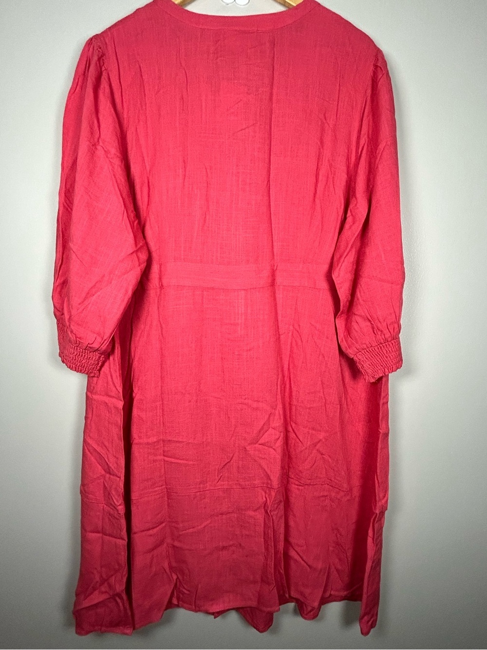 J. Jill Guava Linen Blend Dress 2X Coastal Boho Button Up Midi NWT - Picture 5 of 12
